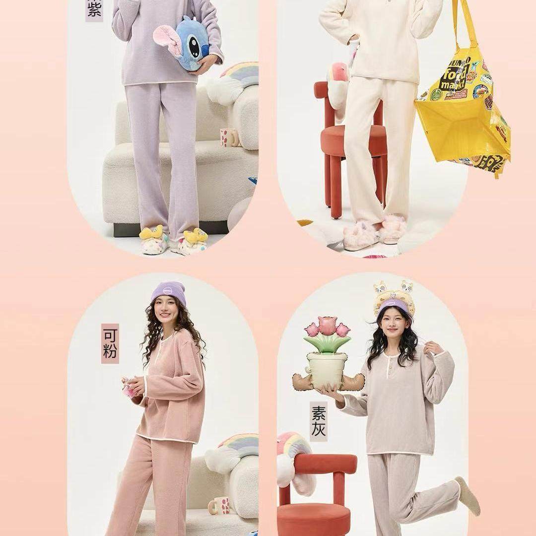 班妮诗女可可绒休闲家居服可外穿