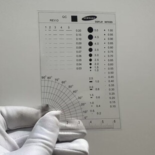 适用于三星污点卡精工点线规菲林尺比对卡污点规检验对照卡J-47