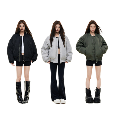 SDDANEROG 美式休闲棒球服羽绒夹克90绒冬季加厚保暖外套上衣男女