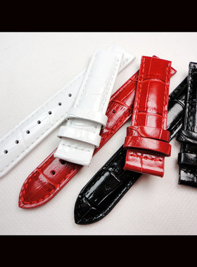 真皮表带可配天s韵驰心媛表带T050 T02红色表带14mm16mm