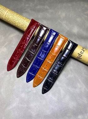 优质头层双面牛皮快拆手表带14/16/18mm19/20mm21mm22/24黑棕蓝红