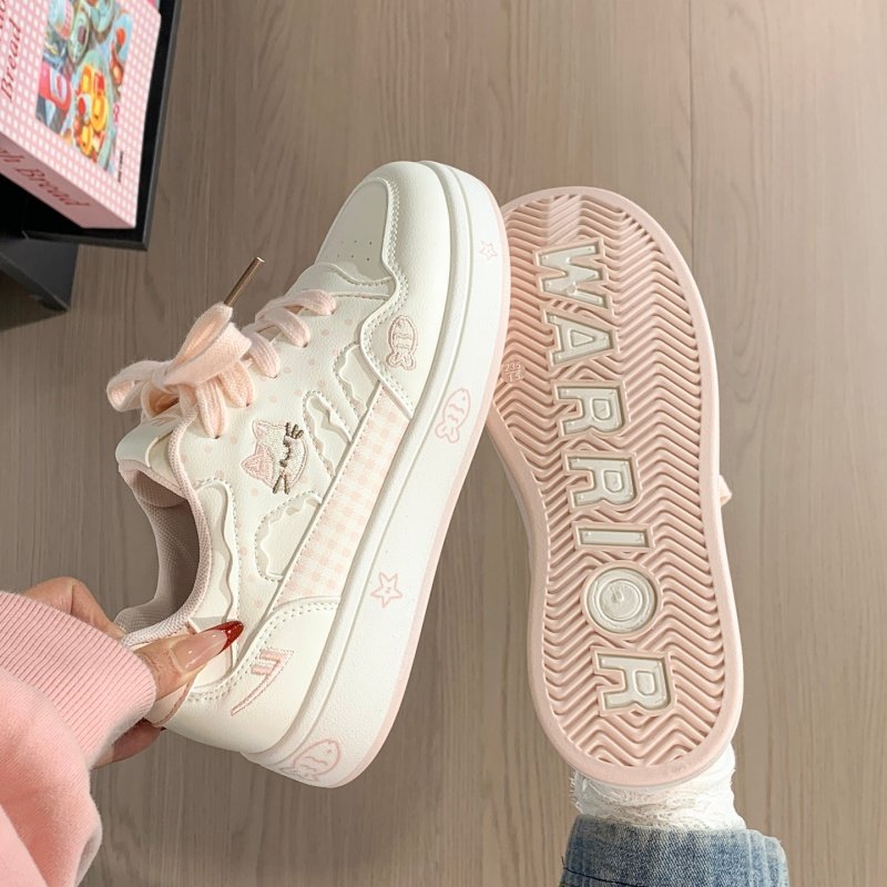 回力2026春季新款韩版休闲鞋猫咪小鱼板鞋女厚底户外校园风小白鞋,女鞋,休闲板鞋,淘宝优惠券,粉丝福利购,淘宝优惠卷