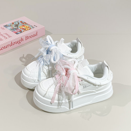 回力小众鸳鸯小白鞋女2026春季新款原创厚底学生板鞋松糕面包鞋子