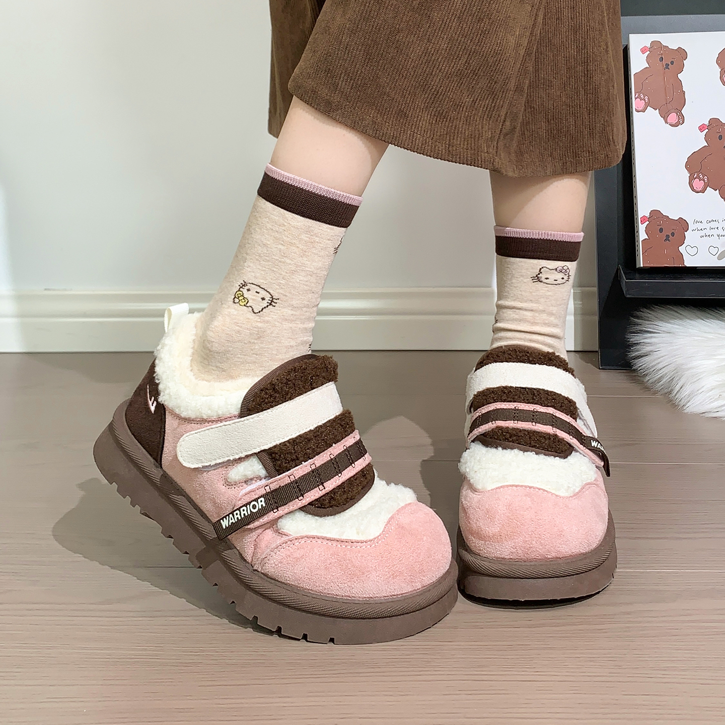 回力棉鞋女款加绒加厚保暖雪地靴