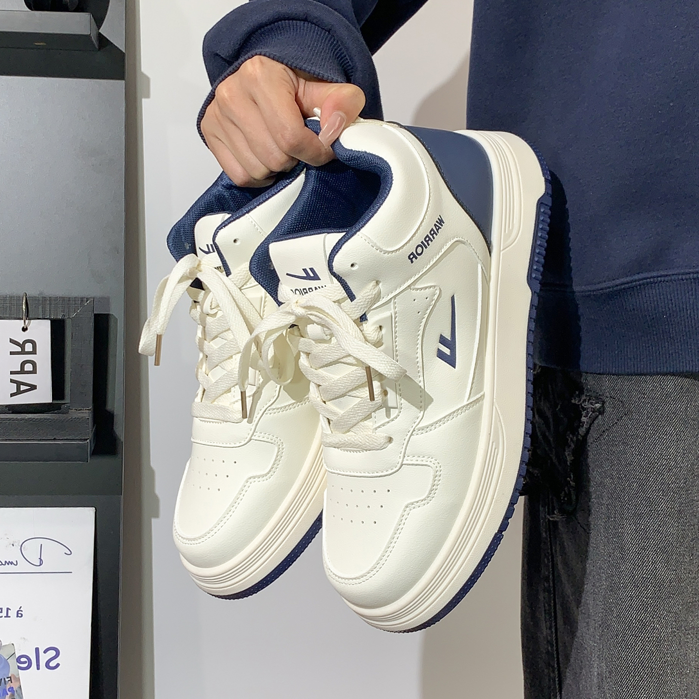 回力男鞋厚底板鞋男2025新款春秋百搭爆款情侣款休闲小白鞋男款鞋