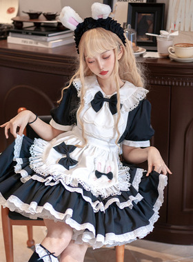 豹了个兔2.0经典女仆装OP连衣裙豹了个猫原创lolita