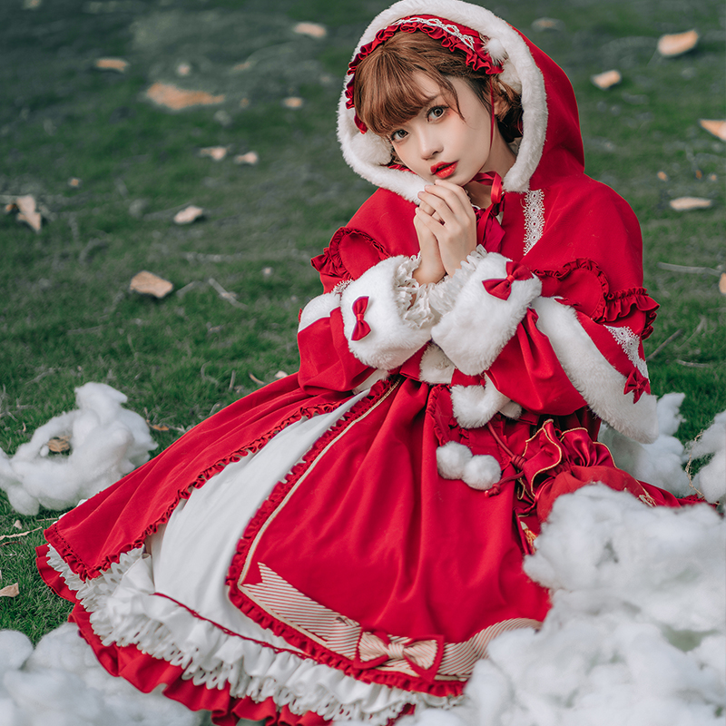 【现货B品】豹了个猫原创lolita圣诞春节过新年款冰糖山楂op