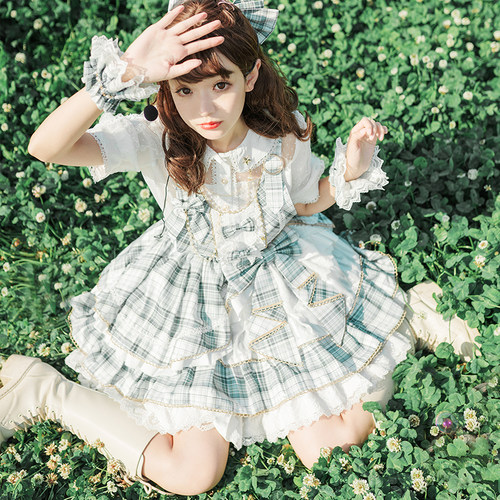 夏日清凉抹茶色可爱甜系打歌服