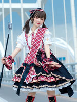 【 In Stock 】 Original lolita Red Moon Performance Costume Set by Leopard Cat, Lolita dress, Performance Idol thumbnail 4