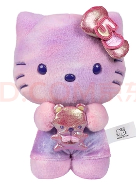 三丽鸥HELLO KITTY 猫50周年 8 英寸毛绒公仔儿童女孩玩具礼物