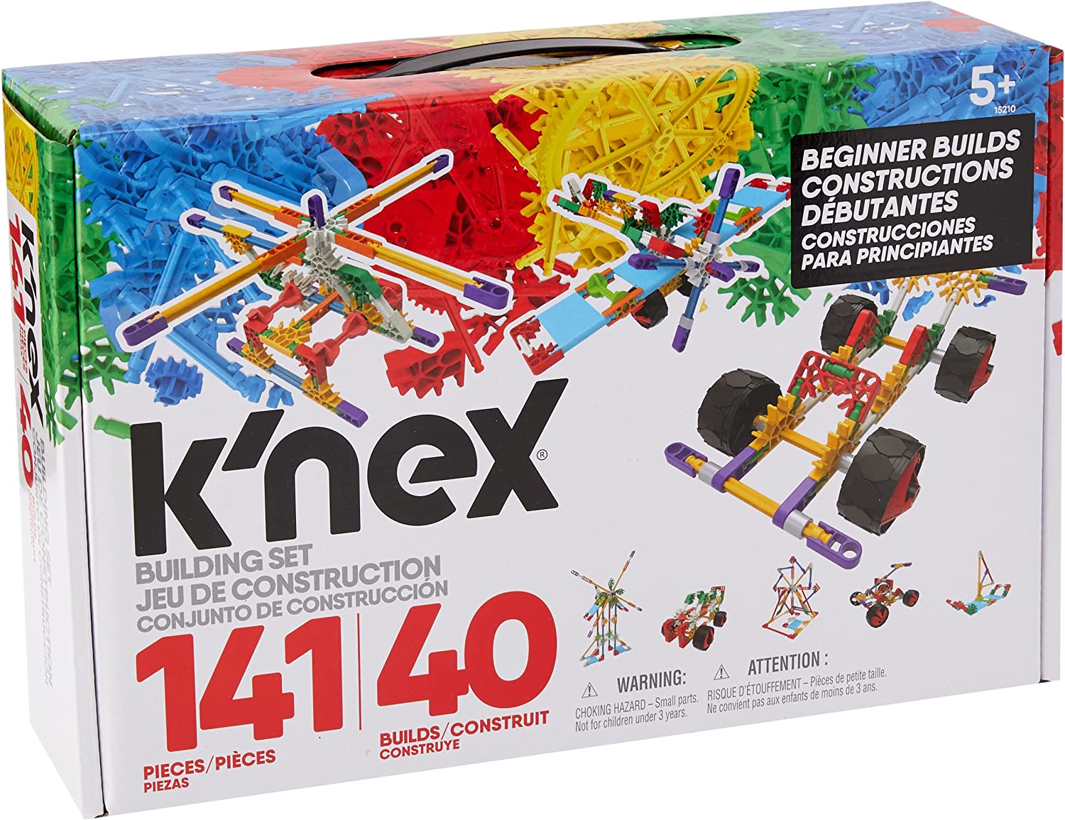 Knex40科乐思儿童益智拼插拼装搭建积木玩具建筑套装早教教具礼物