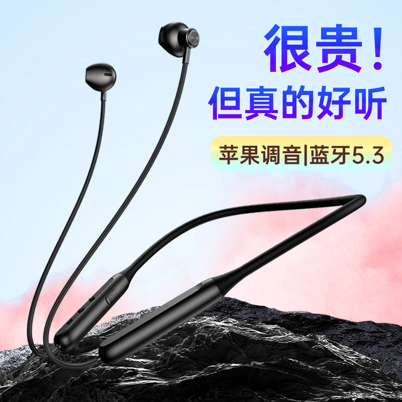 DDJ 适用索尼运动蓝牙耳机挂脖式无线颈挂新款降噪半入耳跑步专用