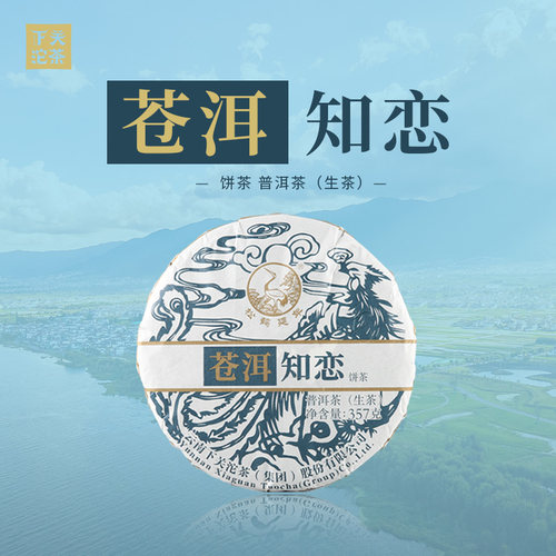 下关沱茶苍洱知恋饼茶生茶357g