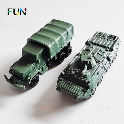 正版4D军事模型1/144钢珠坦克M35军卡BTR-80装甲运输战车玩具车