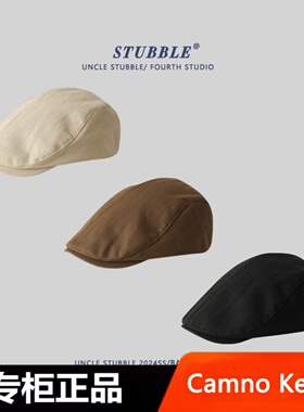Camno Keair官网CK2-22169日系复古男女生简约鸭舌帽英伦风画家帽