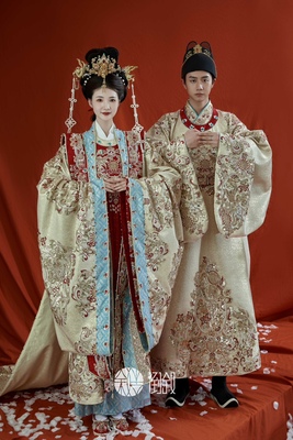 出租倒叙正品中式明制汉服婚服婚礼定制嫁衣凤冠霞帔婚礼新娘租赁