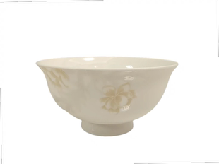 吃饭碗防烫高脚唐山骨瓷碗植物微波洗碗坚决搬家用健康皓宁骨质瓷