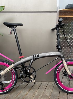 大行p10改装彩色铝轮451轮22寸20寸竞速超轻改装折叠车