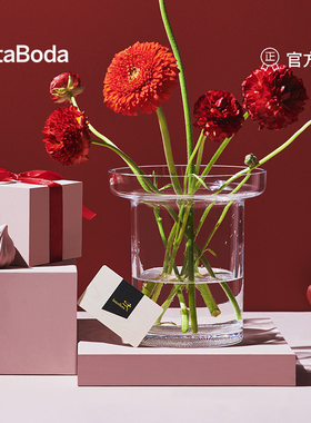 KOSTA BODA进口水晶玻璃 LIMELIGHT创意花瓶欧式简约客厅插花摆件