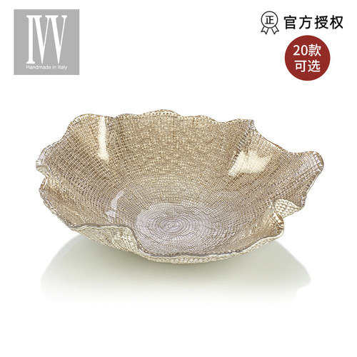 意大利奢华高档水晶玻璃水果盘