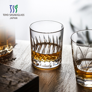 日本进口东洋佐佐木水晶玻璃杯清酒杯日式 威士忌酒杯手工洋酒杯子
