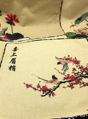 玉器展示布珠宝首饰麻布摄影