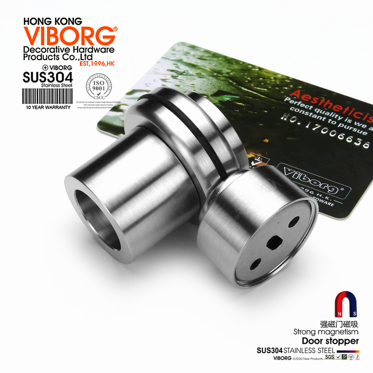 304域堡实木门强磁地吸静音门吸