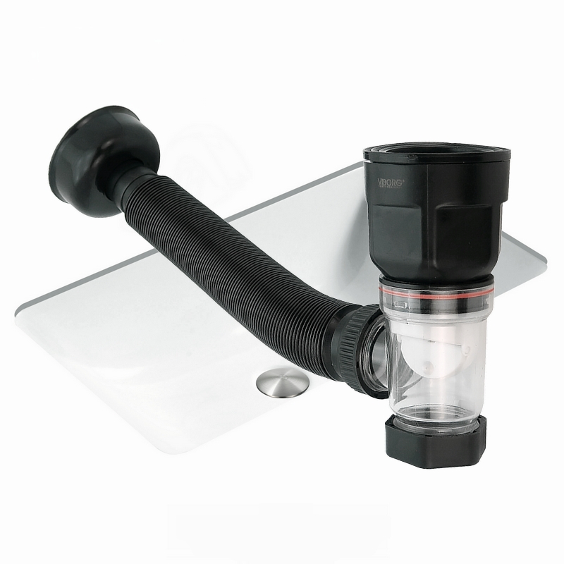 VIBORG面盆去水带防臭排水软管