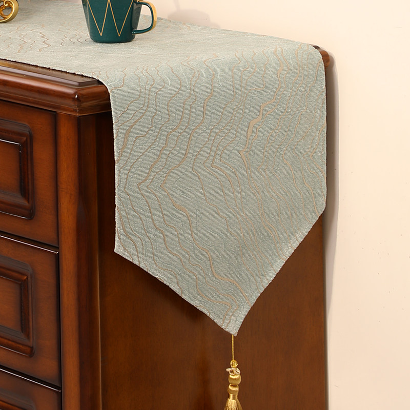 新中式桌旗长条鞋柜电视柜斗柜边柜盖布防尘餐桌布北欧简约茶席,居家布艺,桌旗,淘宝优惠券,粉丝福利购,淘宝优惠卷