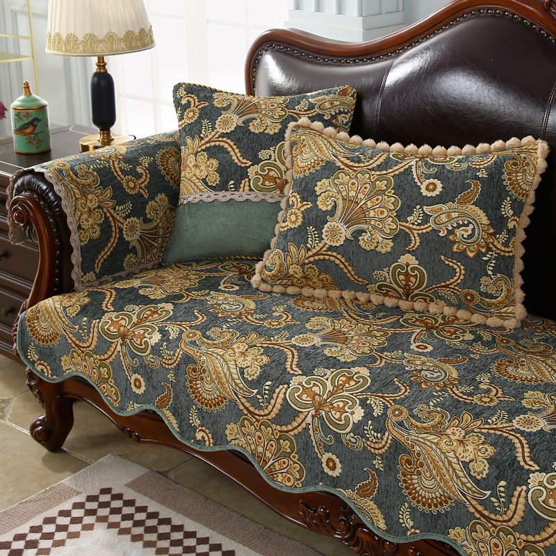 美式复古沙发垫四季通用高级感防滑奢华123坐垫欧式沙发套罩轻奢,居家布艺,沙发垫,淘宝优惠券,粉丝福利购,淘宝优惠卷