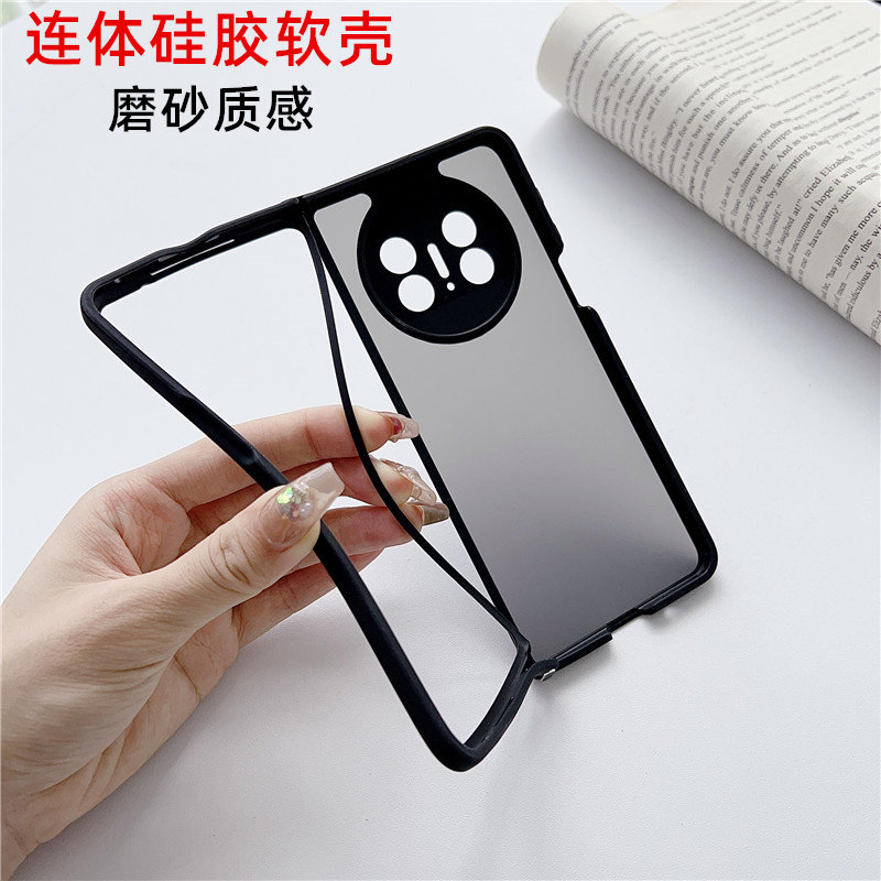 适用华为mateX3手机壳硅胶软壳x3保护壳套典藏版超薄新款matex5透明镜头全包metex3三星荣耀磨砂x5男女高级外