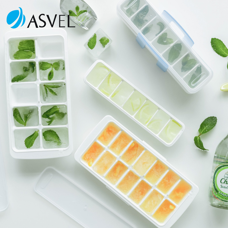 日本进口asvel冰格冷冻冰块模具