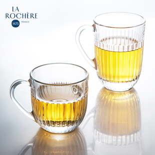 法国进口La Rochere玻璃杯茶杯简约复古带柄Ouessant水杯马克杯