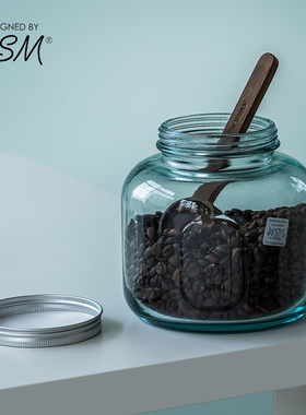 密封罐西班牙进口vsm储存茶叶咖啡豆罐子家用带盖防潮收纳玻璃罐