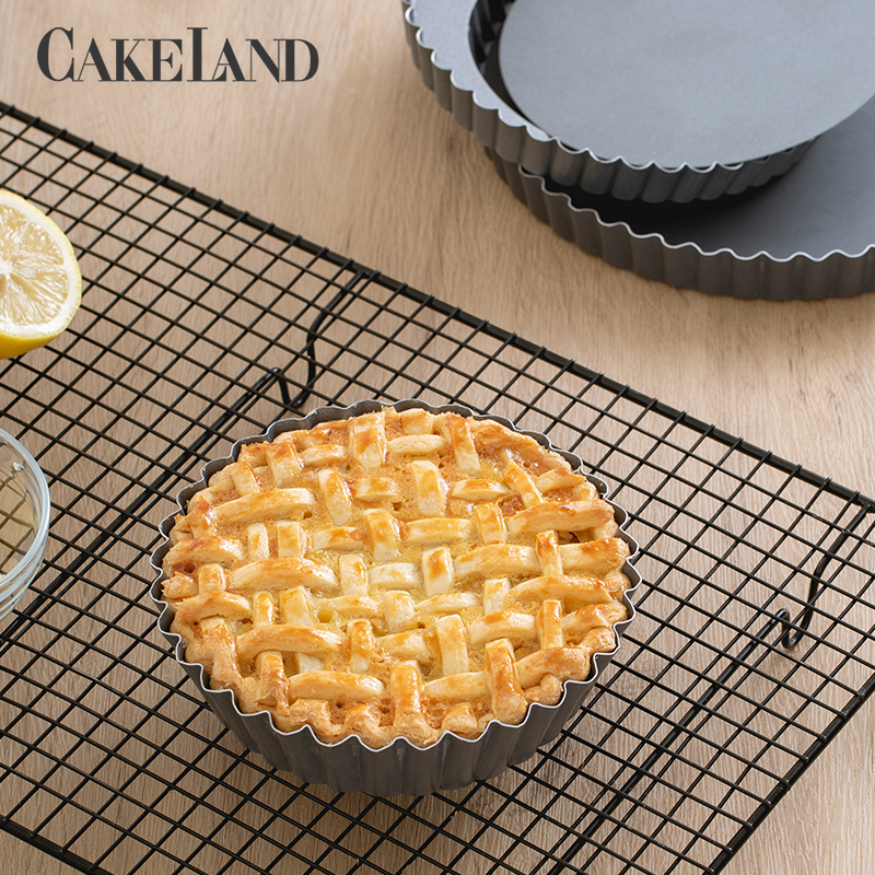 日本进口cakeland模具菊花活底挞