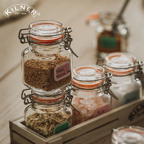 英国kilner迷你密封调味罐六件套