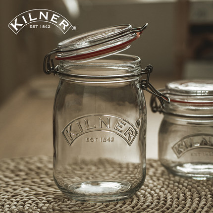 玻璃密封罐kilner食品级家用蜂蜜瓶子泡菜坛泡酒腌菜罐果酱储物罐