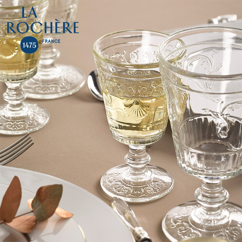法国进口La Rochere酒杯家用杯G水晶杯高脚杯矮脚杯中古热红酒杯