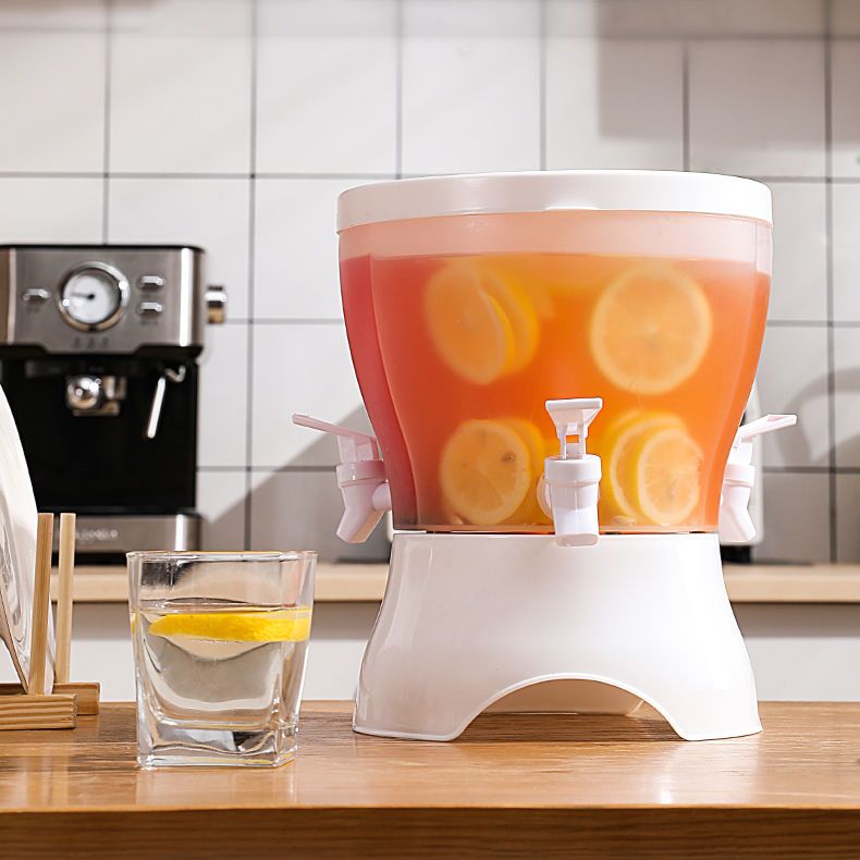 可旋转冷水壶夏天家用带龙头放冰箱分格水果汁柠檬水耐高温凉水桶
