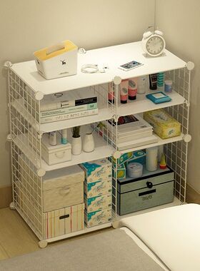 简易床头柜简约现代北欧ins风组装床边小储物收纳柜子卧室置物