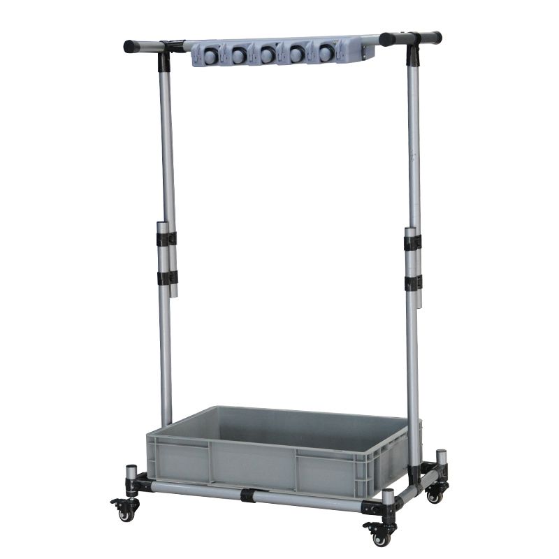 挂钩不锈钢放拖把扫把挂架子可移动免打孔落地式卫生间收纳架卡座