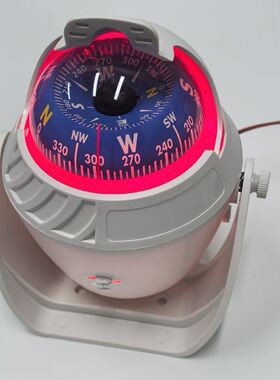 JIAGE专业航海指南球12V带灯LED指南针游艇磁罗经强磁罗盘车船用