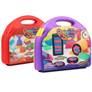 冰雪奇缘伦堡沙儿童创意手工diy太空沙不粘手彩色轮宝沙玩具礼物