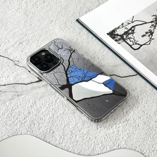 Lab 天空 适用iphone16promax小米15苹果16pro华为mate70pro华为p70原创小众高级镜面手机壳 脉络