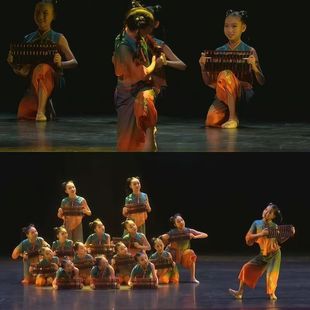 出租古典舞儿童小算盘舞蹈演出珠算口诀民族舞渔家姑娘扁担儿表演