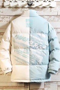 709-MY905-P100 冬季港风挂拍加厚拼色工装棉服潮流百搭外套图片