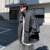 709-JK31-P135单人秋季新款阔版纯色立领夹克，男装夹克，星座709