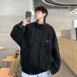 709-JK908-P130春秋情侣全棉水洗做旧立领工装夹克外套男，男装夹克，星座709