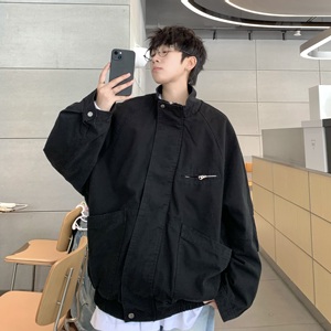 709-JK908-P130 春秋情侣全棉水洗做旧立领工装夹克外套男，男装夹克，星座709