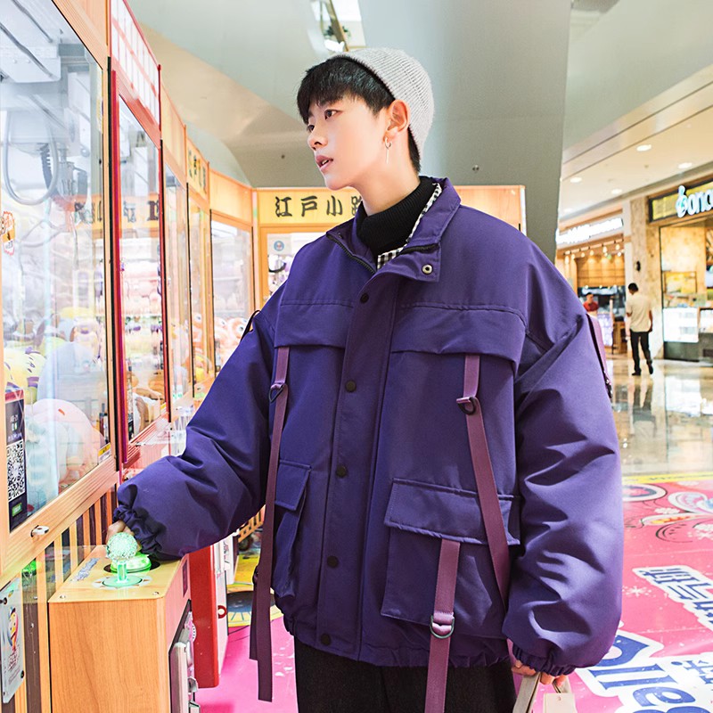 709-M12-P120冬季单人休闲潮流宽松夹克外套加棉保暖情侣棉衣，男装夹克，星座709